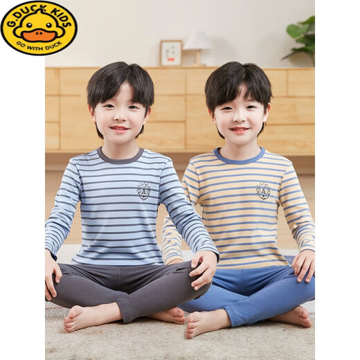 G.Duckkids Детская осенняя одежда и осенние брюки хлопковое тепловое нижнее белье для мальчиков A-класса Pure Cotton Hetton осенняя и зимняя детская детская одежда Маленькая и средняя детская хлопковая свитер.