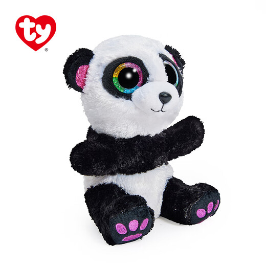 Ty [Export in häusliche Verkäufe] Kindergeschenk Big Eye Plüsch Tierspielzeug Bambus-Dreh- und Weißer Panda 36307