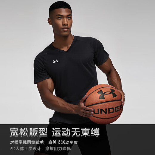 
Under Armour short-sleeved T-shirt for men's quick-drying clothes sports fitness clothes high-end tops basketball training running jersey thin summer