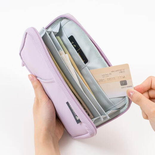 SANQIHU Corea Passport de viaje Bolsa Bolsa Integrada Men y mujeres Certificado de boleto de aire impermeable sólido Bolsa Ticket Bolsa de almacenamiento de almacenamiento completo