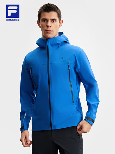 Fila Herren neuer Sommer im Freien Sport einfacher Basis-Kapuzenjacke für 2025 Wumei Blue-Bu M 170/92A/M.