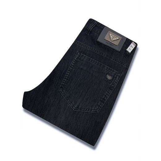 
Septwolves (septwolves) middle-aged and elderly men's jeans spring and summer new elastic versatile trousers loose straight casual business long trousers men 9853 blue gray 30 (2.3 feet waist circumference) 110-120Jin [Jin equals 0.5 kg]