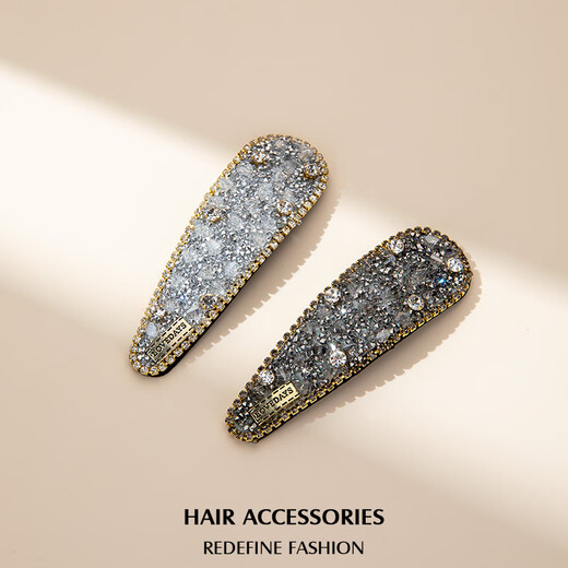 Qlady rhinestone bangs clip side clip for women 2025 new high-end clip girls hairpin hair accessories headdress birthday gift