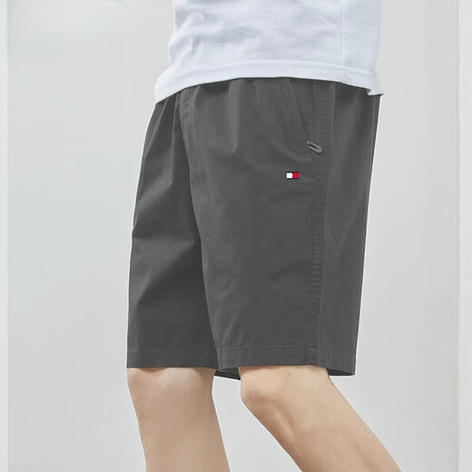 
TOMMY JEANS Tommy Summer Pure Cotton Shorts Men's Versatile Loose Beach Pants 9215 Bean Green L