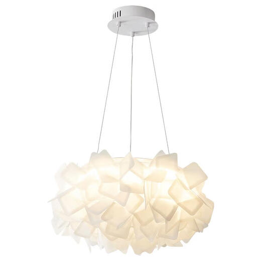 Clcey Italian Designer Chambre Chandeliers Modern Simple Petal Petal Master Bedroom Lampe Crème Vent Roantic Girl Room Room JD9277-53 Plafond Light Blanc 24W Lumière à trois couleurs