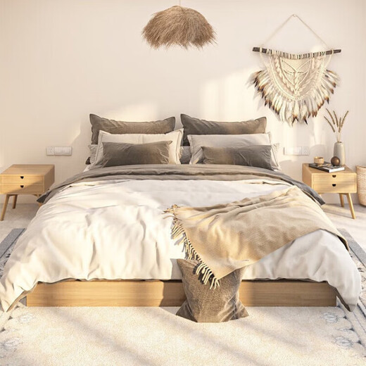 AOVOC bedroom carpet bedside blanket high-end sleepable floor mat bedside mat anti-fall carpet pad Persian 02 0.8*1.6 meters