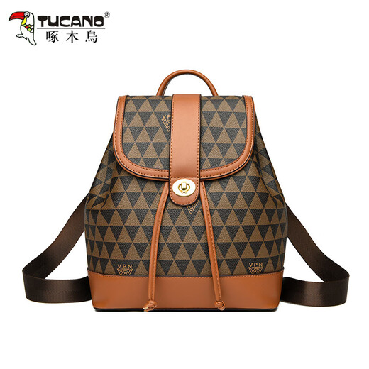 Woodpecker Backpack polyvalent pour femmes Texture décontractée à la mode