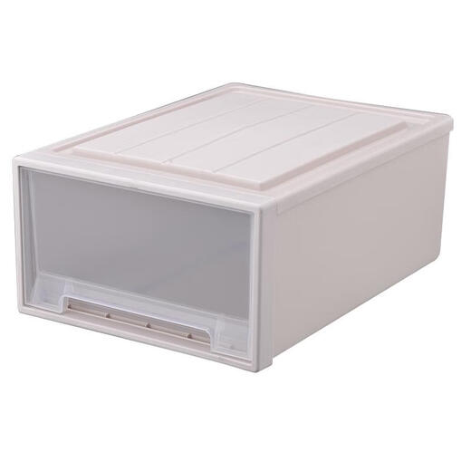 Sanqihu Schubladen Lagerschrank, Kleidung Schrank Aufbewahrungsbox, Plastik-Snack-Aufbewahrungsbox, Sortierbox, Haushaltsgarderobe Aufbewahrungsbox, E3923 Deep 45 Breite 39 Höhe 23 Brown Dreipack