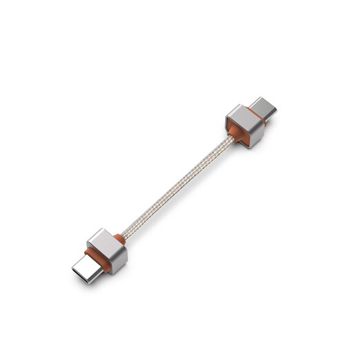 DdHiFi TC03SS TC03SL TC03LL Dual USB-C OTG decoding cable, mesh sleeve oxygen-free copper small tail cable TC03S (8CM)