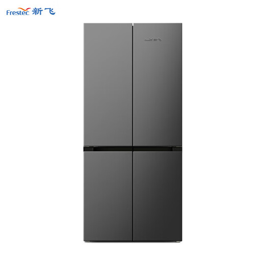 Xinfei refrigerator household cross-fold four-door refrigerator 60cm ultra-thin flat embedded large capacity energy-saving power-saving refrigerator automatic defrost rental kitchen preferred trade-in subsidy gray 450 liter automatic defrost model