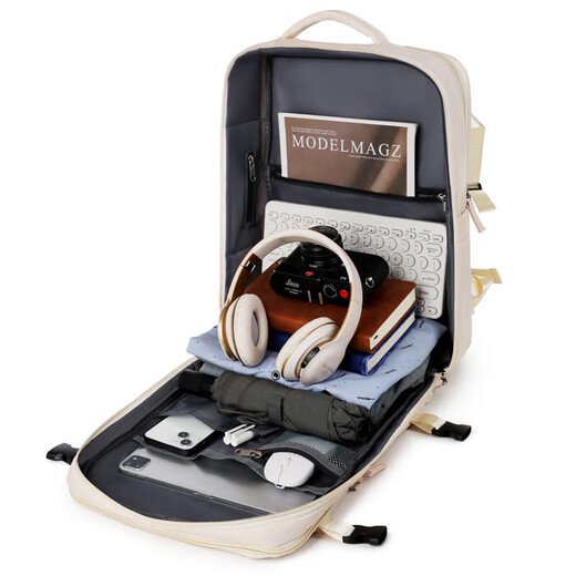 Business Rucksack Casual Temperament Herren Großkapazität Computerbeutel wasserdichte Studienbeutel Oxford Textil Travel Rucksack Gray