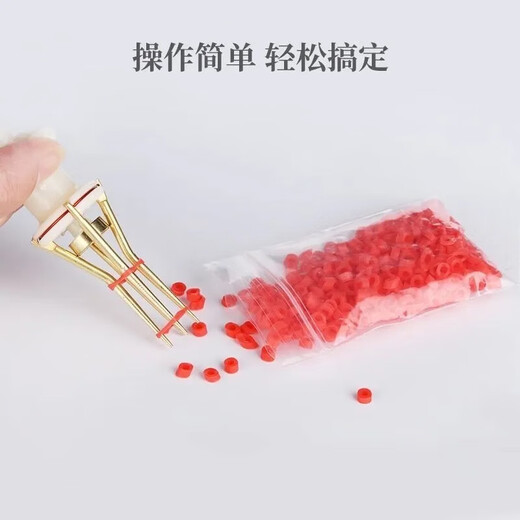 OIMG dog tail cutter Teddy Corgi puppy pet tail removal artifact automatic tail clip automatic complete set of auxiliary equipment one plastic tail cutter + one bag of rubber bands