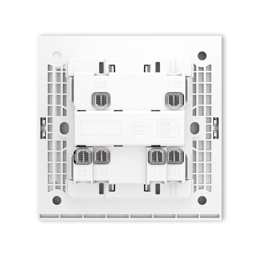 ABB switch socket panel Yingzhi series gold frameless 86 type household power supply double open dual control