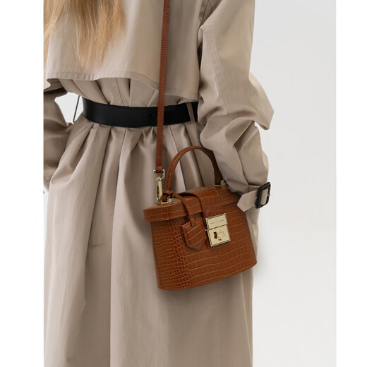 Golden Fox Women's Bag Women's Bag 2025 New Light Luxury One-Shoulder Crossbody Bag Valentine's Day Birthday Gift to Wife and Girlfriend Brown