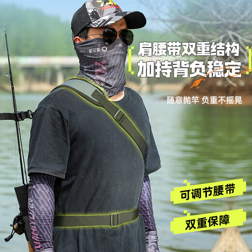 Yuzhiyuan Luya bag multifunctional waist bag fishing rod bag single shoulder crossbody rod backpack