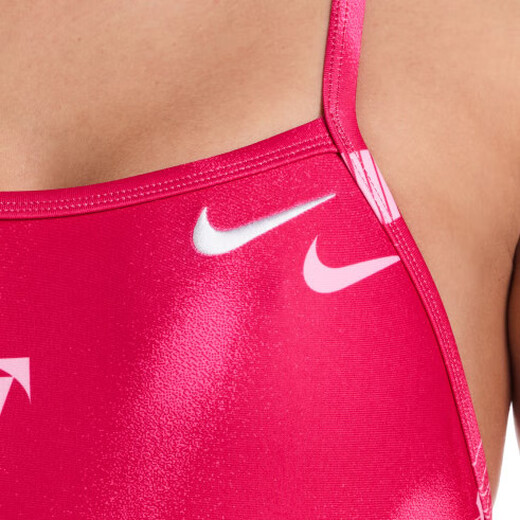 
NIKE Nike Children's Round Back One-Body Triangle Swimsuit Women's NESSFO17-687 Rose Powder One Size (20)