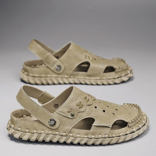 Ttpmer Herren Sandalen Sommer Anti-Rutsch-Kee-Resistant Beach Casual Pantoffeln 12033 hy Black 39
