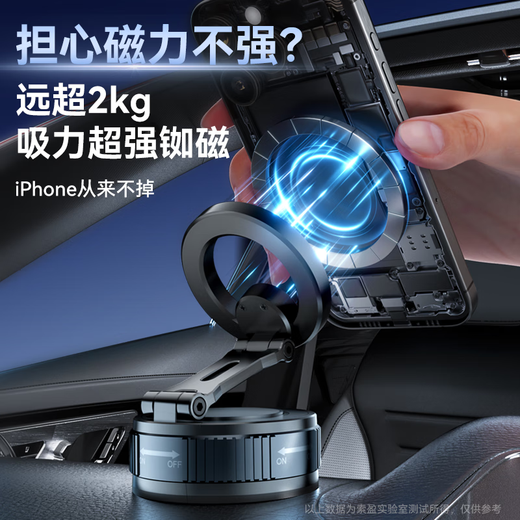 Suoying [Hot Sale 500W+] Autotelefonhalter magnetischer Vakuum -Saugnapf -Cup Adsorption Car Navigation Special 2025 Neues Dashboard Central Console Falten Sie feste Support -Rahmen