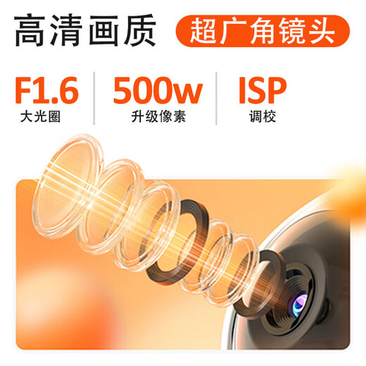 Xiaomi YouPin Eco-Chain Brand Monitoring Home Video Dialogue Überwachung Smart One-Touch-Anrufe Remote WiFi Indoor HD-Kamera WiFi Zwei-Wege-Videoanruf + 64G Speicherkarte