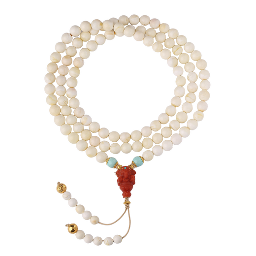 Potala Palace Beeswax 108 Beads String Southern Red and Turquoise Decoration Accessories Multi-circle Bracelet Bracelet Necklace Tibetan Style for Men and Women Beeswax Southern Red and Turquoise Beads String