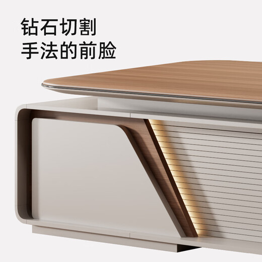 Hongheng boss desk office desk and chair combination simple and modern president desk leadership office furniture supervisor manager executive desk material sample