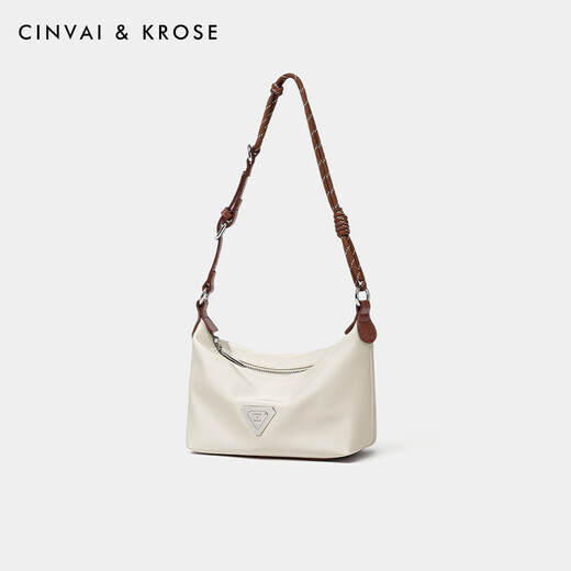 Cinvai/Krose Offizielle Website Kleine C/K -Kissenbeutel Frauen 2025 Frauentasche große Kapazität Crossbody Body Casual Umhängetasche Achselhöhlen -Achselhöhlen -Achselhöhle aus Weiß - CK Damensasche sendet die Herz der Freundin der Freundin.