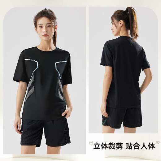 Victoria Traveler Sports Set Women's Running Speed ​​Dry Clothes Badminton Clothes Summer Sports Shorts T-shirt Yoga Fitness Clothes