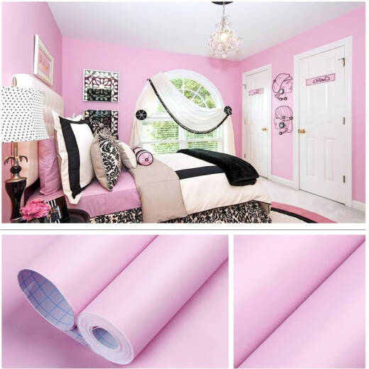 Yonghuan Wallpaper Selbstklebendes Schlafzimmer warme Tapete Dekoration wasserdichte PVC-Aufkleber selbstklebender Kindergartenmöbel Renovierungsaufkleber 7027 Fluoreszenz gelb kleiner Größe 5 Meter groß 10 Meter klein