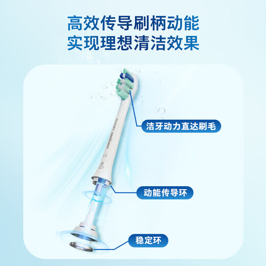 Philips electric toothbrush head for sensitive gums 3-pack HX9033 compatible with Diamond 3/5/7/9/AI series HX51 series