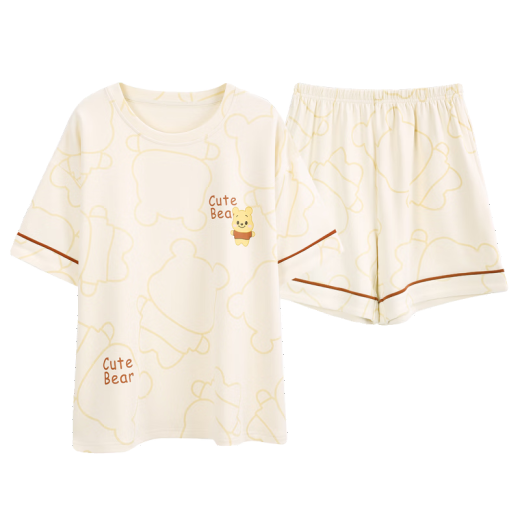 Pioneer 2025 Nouveau style Pyjamas d'été pour femmes pour femmes Coton pur Shorts à manches minces Douces de maison Sweet Home Ensemble en deux pièces YZT9859 Ensemble à manches courtes xxl Code [Recommandé 140-160jin [Jin équivaut à 0,5 kg] Usure] Taille moyenne