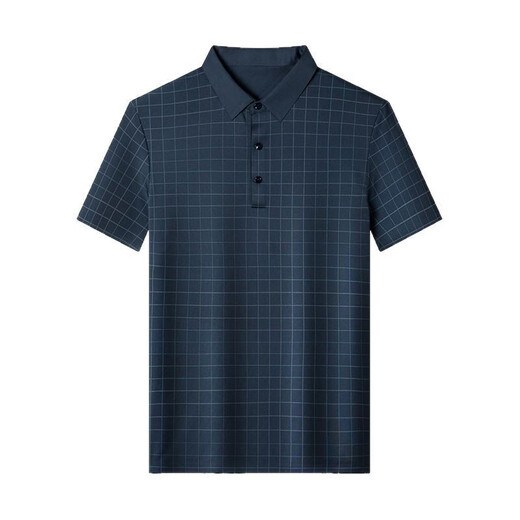 丨 Lilang 丨 T-shirt masculin masculin pour hommes à manches courtes nouvelles à manches intermédiaires et à la mode plaid à demi-manche.