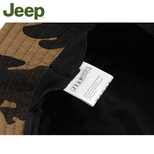 JEEP Jeep Hat Men's Spring and Summer Fisherman Hat Basin Hat Breathable Sun Protection Sun Hat Outdoor Travel Mountaineering Fishing Hat Black