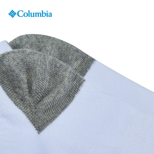 Columbia哥伦比亚户外男女通用时尚双色组合一对装运动袜RCS673 WH1 L