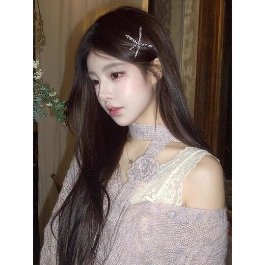 Korean ins starfish hair clip 2025 new high-end simple spring clip side clip bangs broken hair clip headdress silver starfish spring clip