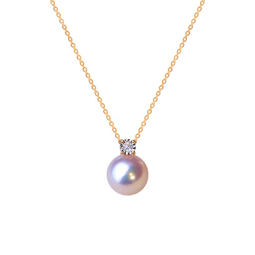 Peimeng Zhengyuan seawater pearl necklace clavicle chain princess style pendant heavenly grade stone a 9-9 points 5mm