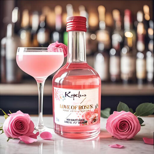 Coplus Convenience Store Bartending Internet Celebrity Mini Pack 50ml Botella pequeña de vino extranjero Diy Cóctel Rose Love Licor 50ml 1 Botella