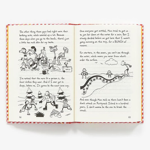 英文原版 小屁孩日记6-10赠音频 Diary of a Wimpy Kid 幽默漫画桥梁章节书哭包日记 7至12岁小学生课外读物 蓝思910-1060L