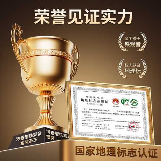 Huiju Frühlings- und Herbst -Anxi Authentic Tieguanyin 2025 neuer Tee Spezialduft Alpine Oolong Tee 500G Geschenkbox Packung Geschenk