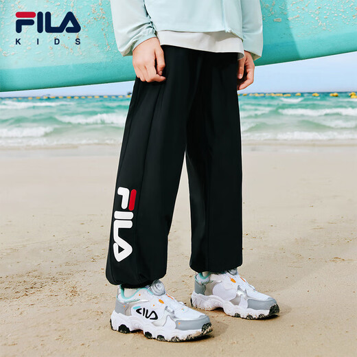Fila [Pantalones de viento espiritual] Archivo Pantalones repelentes de mosquitos para niños 2025 Summer NUEVO Estilo Nuevo Pantalones deportivos frescos y frescos para hombres y niñas