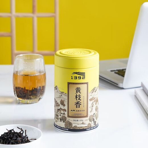 天池1392【正品】凤凰单枞茶礼盒 乌岽顶黄枝香 高山七彩节日送礼 黄枝香100g*1罐