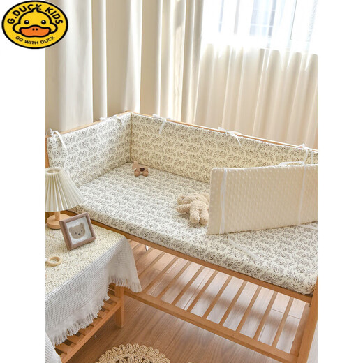 G.Duckkids Crib мягкая сумка новорожденный ребенок чистый хлопковый бобовый буфер антикомполлизионного буфера мягкая сумка детская детская кровать.