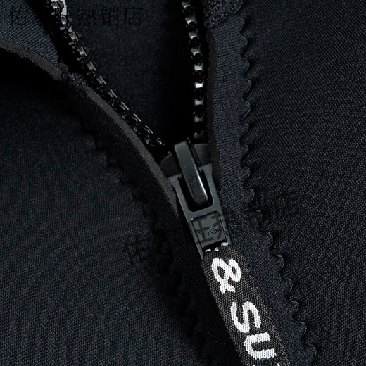 3/5mm neoprene one-piece wetsuit for men, warm and cold-proof, snorkeling, sun protection, surfing suit, women's winter swimming wetsuit, 2MM black S _2mm (inclusive)-3mm (inclusive)