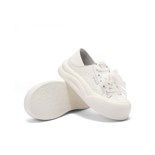 Belle chaussures à deux portage pour femmes 25 automne new love arc hautes chaussures B2629cm5 beige 37