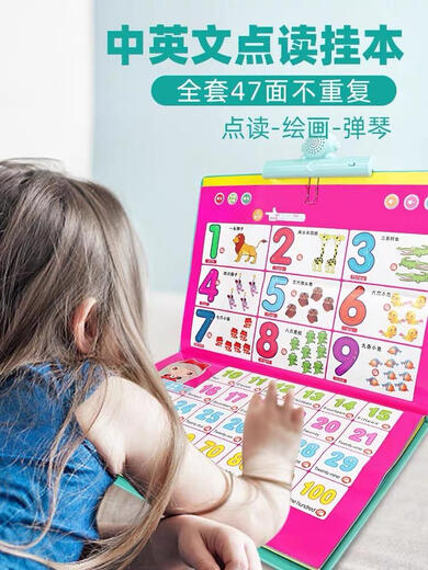 幼儿童发声点读学习书宝宝早教机神器充电玩具拼音唐诗中英文 幼小衔接2-11岁点读书-充电款