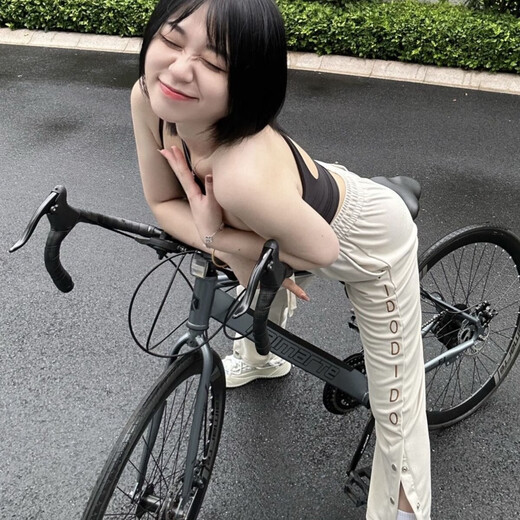 [New Product Hot Product] Men's Racing Racing Racing Level Racing Adult Bicycle Women's Gray--Bent Handle Suitable for Height 160-190--27 Speed