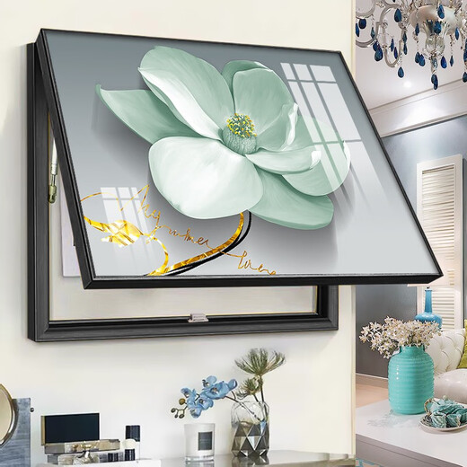Tianxifu Medidor de medidor eléctrico Decoración Pintura Luz de lujo Caja de distribución de cubierta atmosférica Mural Mural Nordic Fresh Power Box Cover Pintura TXMG3271 40*30 Cubierta 32*25 Combinación de aluminio de plata mate Combinación de aluminio