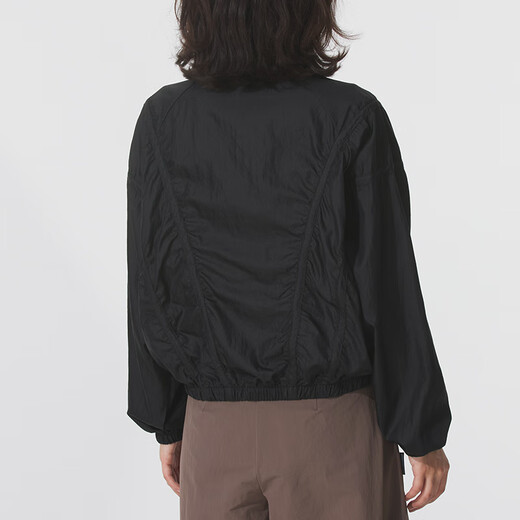 彪马（PUMA）外套女 2025夏季新款立领透气上衣黑色休闲服日常运动服梭织夹克 633971-01 XS