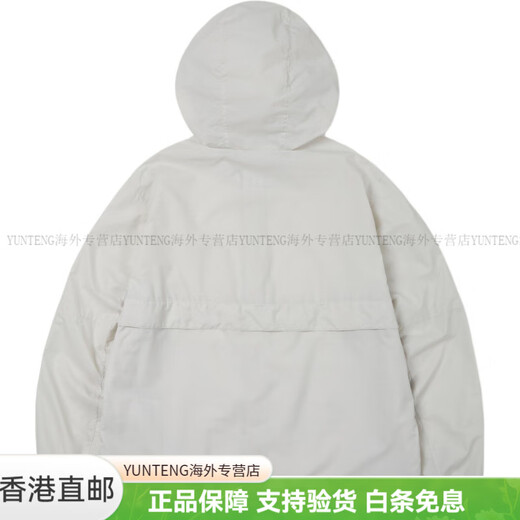 KOLON SPORT连帽宽松徽标拉链长袖夹克外套女款休闲百搭舒适简约 淡薄荷色 XS