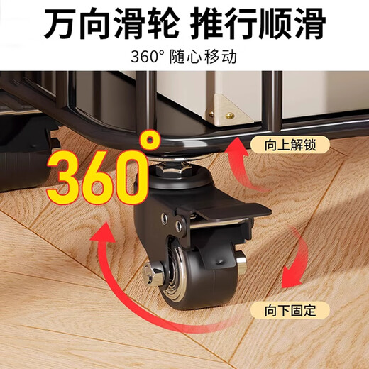 Holz Gege Yoga Matten Lagerkorb Fitnessstudio -Geräte Yoga -Lieferungen mit Rädern Haushaltssportwerkzeuge Badminton Racket Store Rack Hauptbild Schwarz groß [50*30*57 cm]