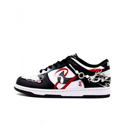 Nike (Nike) zapatillas de zapatillas personalizadas Nikedunk Gold Python Wenming Dark Top Shoes mismo que hombres y mujeres Oro negro DD1391-103Team778-Qingshe Ying 40 Personalizado sin devolución o reemplazo